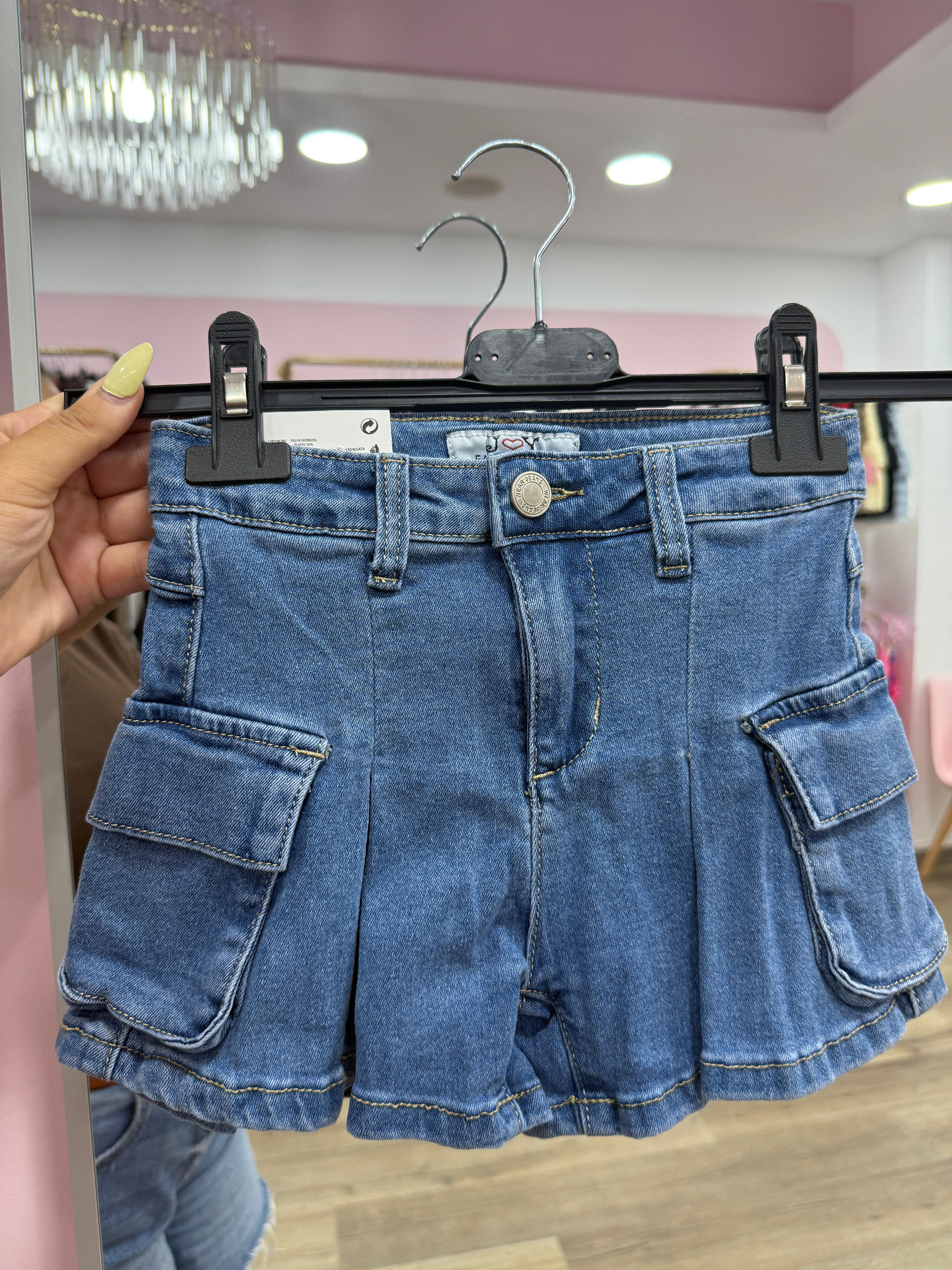 Falda pantalon cargo